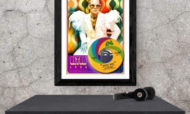 Elton john auction artworks atlanta