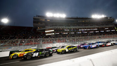 Nascar clash at the coliseum ty gibbs joey logano