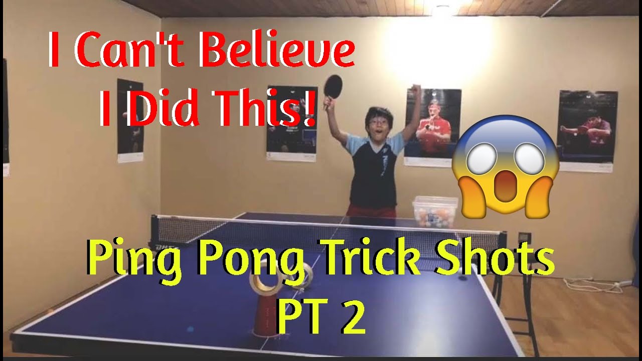 Trick shots ping pong tiktok challenge