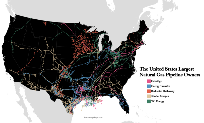 Natural gas pipeline south