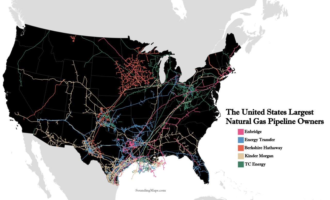 Natural gas pipeline south