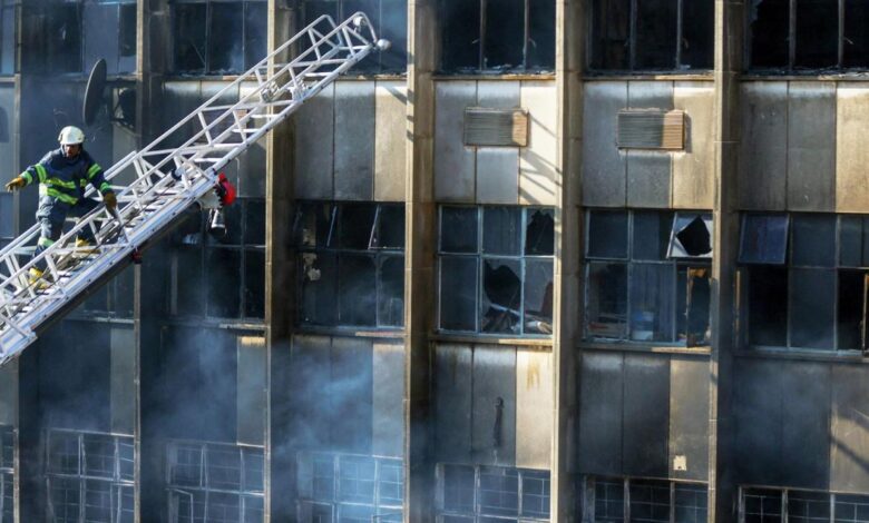 South africa fire johannesburg