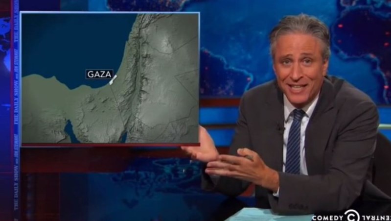 Jon stewart israel gaza