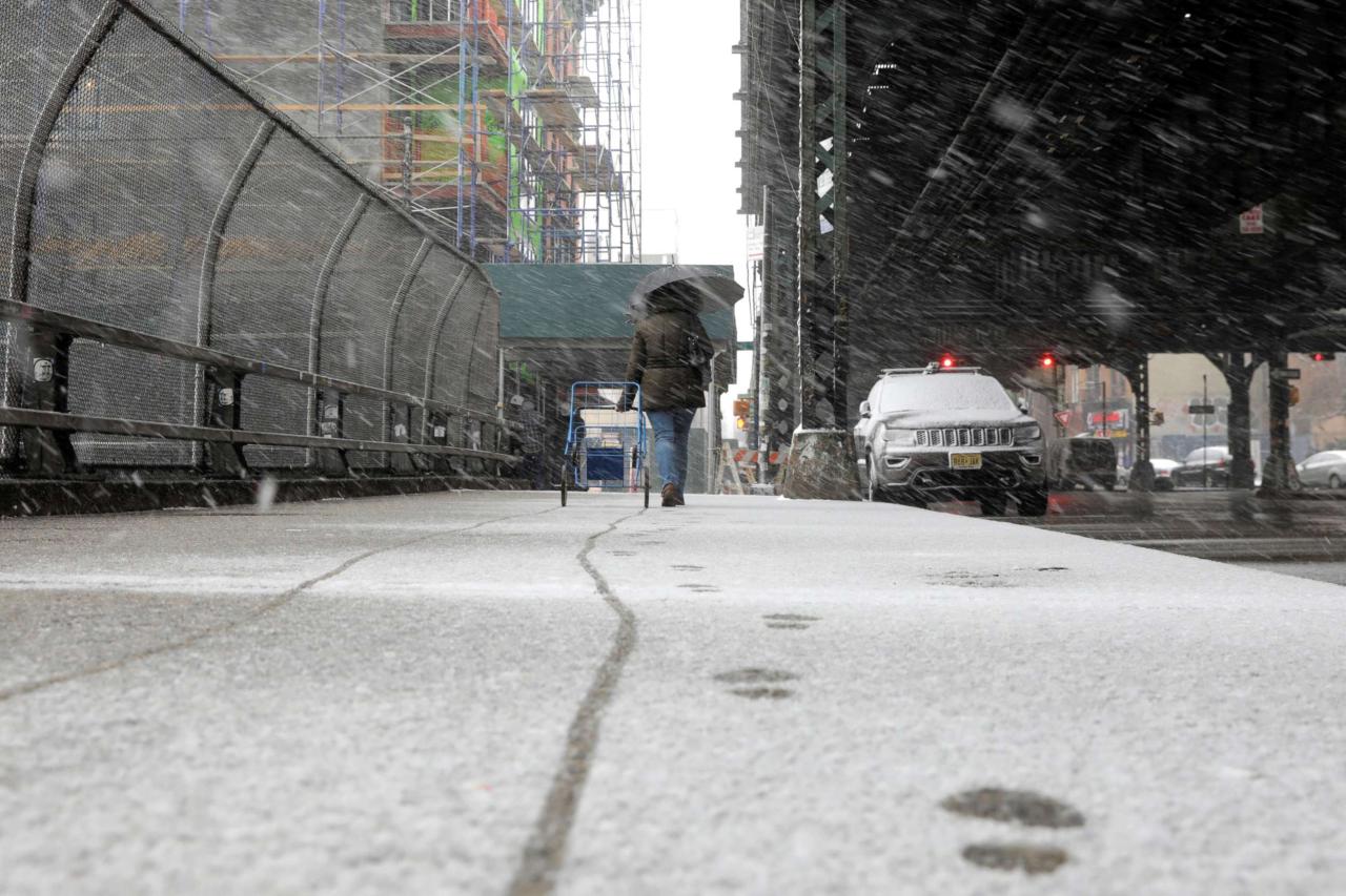Nyc snow plowing noreaster