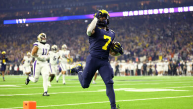 National championship football michigan washington