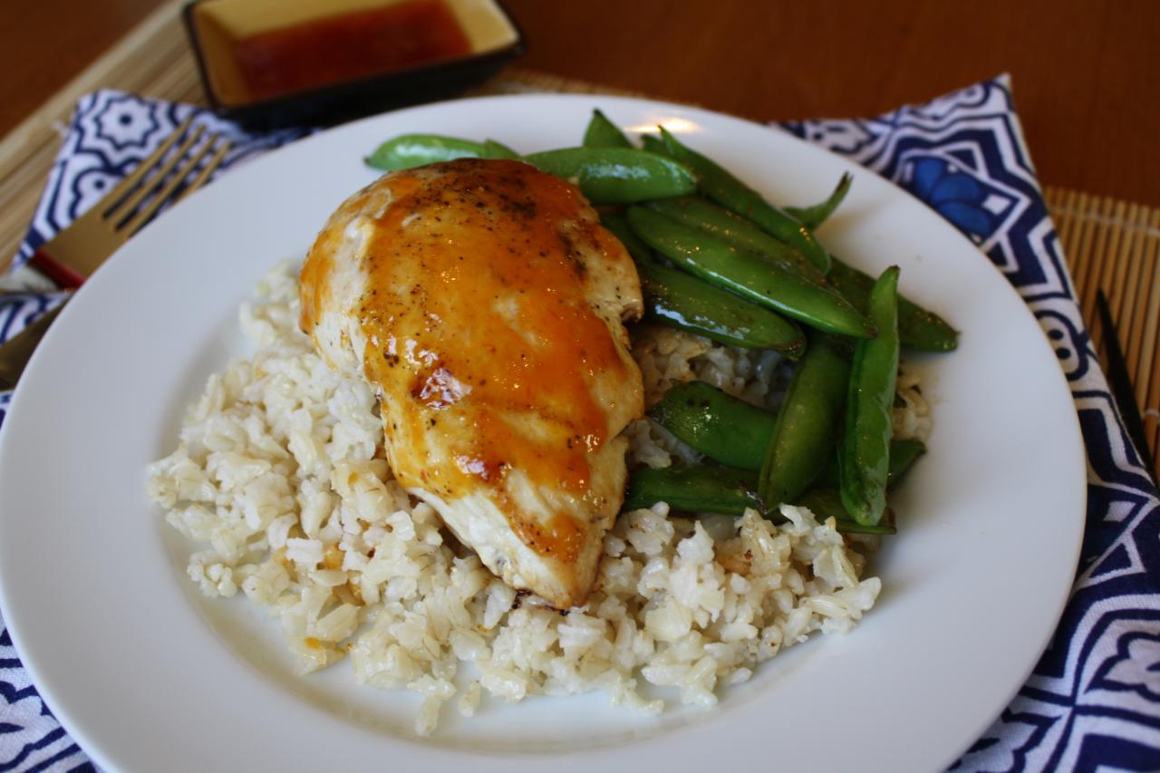 Simple yet surprising skillet ginger chicken with apricots