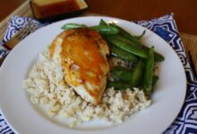 Simple yet surprising skillet ginger chicken with apricots