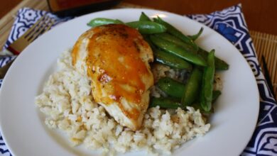 Simple yet surprising skillet ginger chicken with apricots