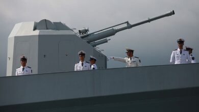 Chinese warships live fire drill Tasman Sea