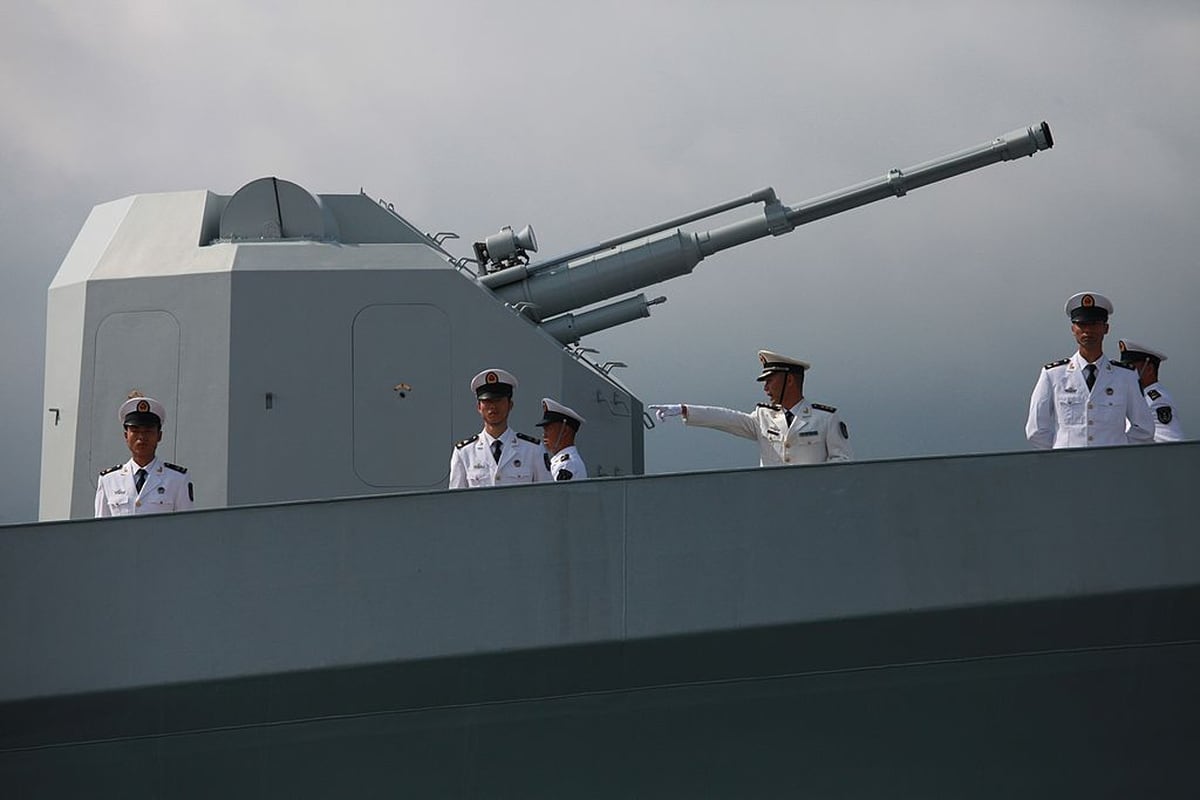 Chinese warships live fire drill Tasman Sea