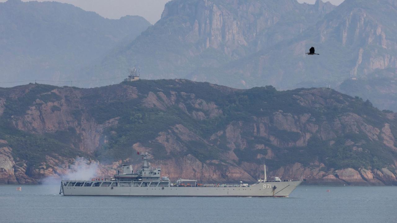 Chinese warships live fire drill Tasman Sea