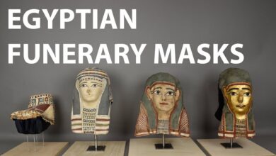 Archaeology egyptian death mask