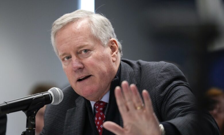 Mark meadows trump prosecution