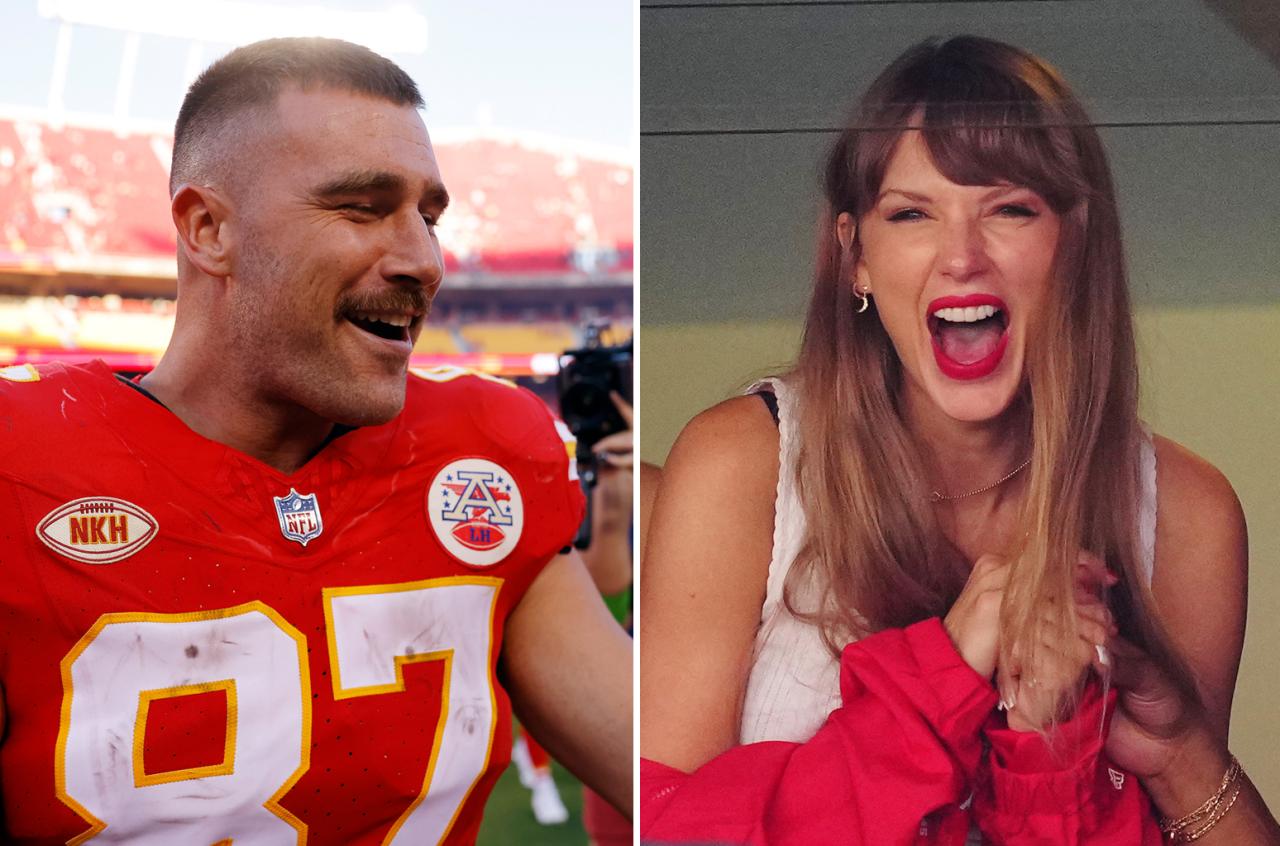 Taylor swift travis kelce timeline