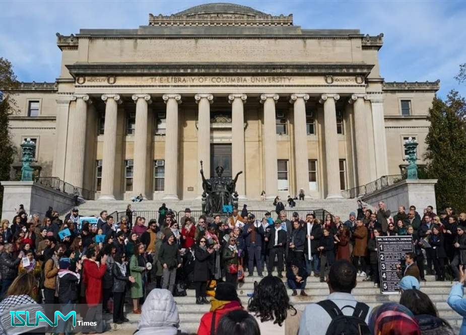 Columbia campus protests streets police