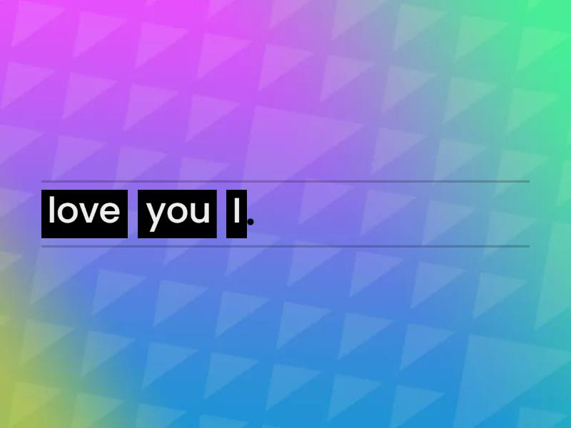 Rearrange sentence reordering