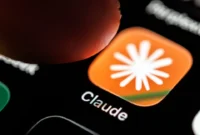 Icon of Claude on screen of iphone